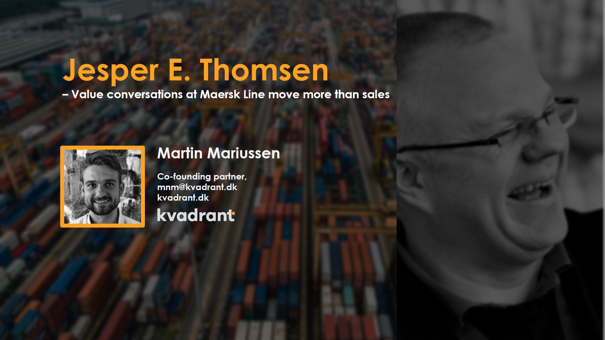 Blog#14 Jesper E. Thomsen - Value conversations move more than sales